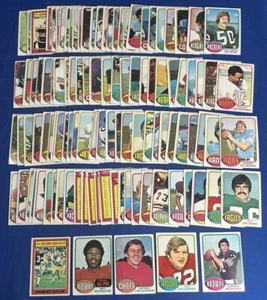 1976 Topps Football (109) Different Card Lot Low/Mid Grade Good-VG to VG-EX a - Picture 1 of 7