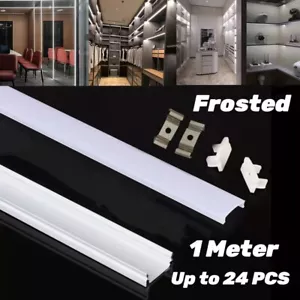 6-30meter Aluminium Cover Line Holder Led Light Channel Strip lights Bar Profile - Picture 1 of 17