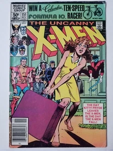 Low Grade Uncanny X-Men #151 (Marvel Comics, 1981) Kitty Pryde Leaves - Imagen 1 de 2