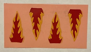 Vintage American Decalcomaina Company Polycal “N” Flames Decal Sheet - Picture 1 of 2