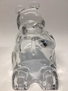 24% Lead Crystal BEAR Coin Bank from Czech Republic 7" x 7" x 6" BEAUTIFUL Art - Bild 1 von 6
