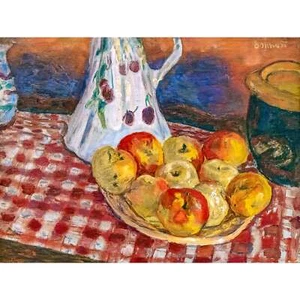 Pierre Bonnard, Red and Yellow Apples, 1920, Canvas Print, 30" x 40" + Border - Picture 1 of 10