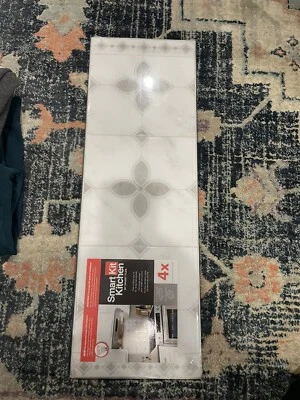 Smart Tiles Kitchen Vittoria 22.56 in x 7.57 in Vinyl Peel and Stick Tile 4-Pk - Image 1 of 4