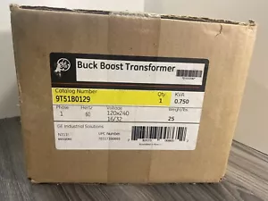 Sealed GE 9T51B0129 Buck Boost Dry Encapsulated Transformer .750kVA 1Ph 120/240V - Picture 1 of 4