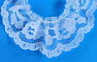 10 YDS (30' )  1 1/8"  White Scalloped Gathered Lace (Flower Pattern)