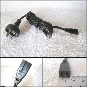 Vintage Audio 2 Prong Pin Rectangle Power Cable Lead Plug (1.2m) N/632/P13 - Bild 1 von 1