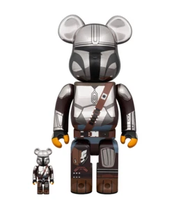 Medicom Toy BE@RBRICK THE MANDALORIAN CHROME Ver. Star wars 100% 400% bearbrick - Picture 1 of 4