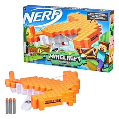 NERF Minecraft Pillagers Crossbow Armbrust Soft Dart Blaster Hasbro