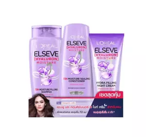 L'Oreal Elseve Hyaluron 72H Moisture Hydra Filling Set Shampoo - 280 ml. - Picture 1 of 7