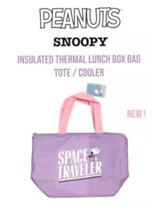 Peanuts Snoopy Space Traveler Insulated Lunch Box Bag Tote / Cooler + Tags - New - Picture 1 of 3