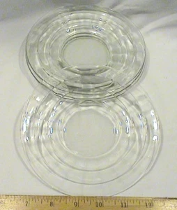 6,25" Durchmesser Glas Brot & Butter Teller - 2er Set - Bild 1 von 1