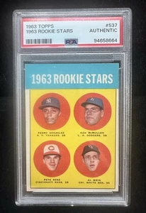 1963 TOPPS #537 1963 ROOKIE STARS ROOKIE RC PSA AUTHENTIC - Picture 1 of 3