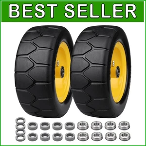 Flat Free 11x4-5 Voll-PU-Reifen für Zero Turn Mäher - Pannensicher Haltbarkeit - Bild 1 von 11