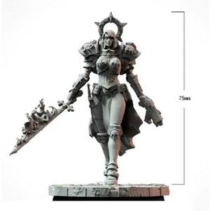 Kit Modelo Impresión 3D 1/24 75mm Hermosa Niña Reina Bárbara Sin Pintar - Imagen 1 de 1