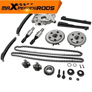 Timing Chain Kit Oil Pump Cam Phasers Solenoid for Ford F-150 Lincoln 5.4L - Picture 1 of 13