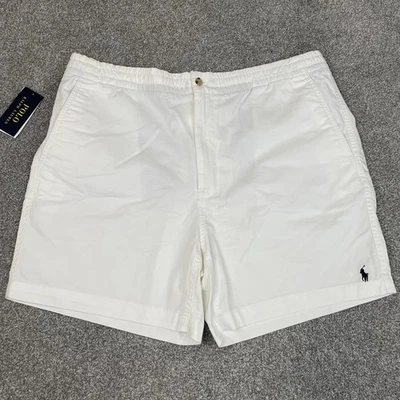 Polo Ralph Lauren Shorts Men XXL White Stretch Classic Fit Drawstring Casual NWT - Image 1 of 4