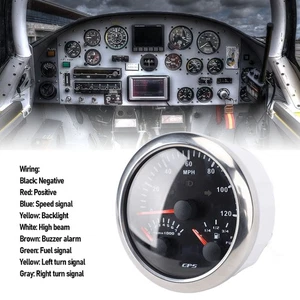 Ι 3 In 1 GPS Speedometer Tachometer Fuel Level Gauge With Turn Signal 3 3/8in - Picture 1 of 12