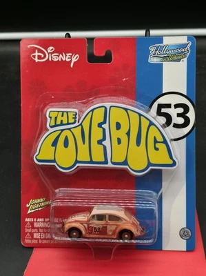 Johnny Lightning Hollywood Herbie The Love Bug VW Beetle Dirty White Lightning - Image 1 of 2