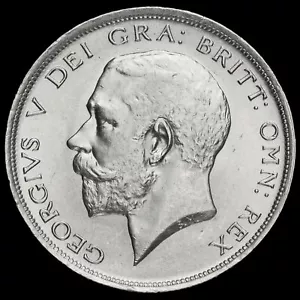 More details for 1914 george v silver half crown, scarce, a/unc