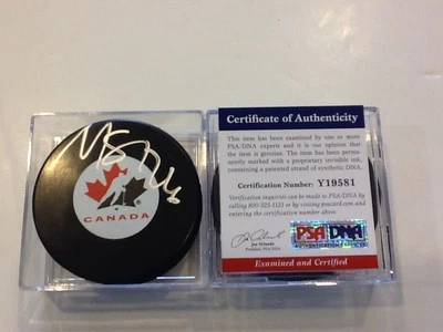 Martin St. Louis Signed Team Canada Hockey Puck PSA DNA COA Autographed a — 第 1/3 张图片
