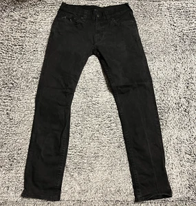 True Religion Jeans Adult 33 Black Geno Relaxed Slim Casual Mens Denim 33x32 - Picture 1 of 9