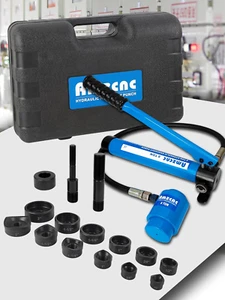 Hydraulischer Ausklopfstanzer Elektrorohr Lochschneider Set KO Werkzeugsatz (8T (Zustand - Bild 1 von 7