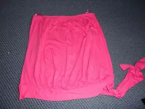 george pink strapless summer top, size 12. self tie to side elastic to top - Picture 1 of 3
