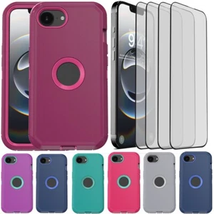 Rugged Case For iPhone 16e/Plus/Pro/17 Pro Max Shockproof Cover Screen Protector - Picture 1 of 66