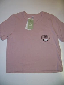 NWT Georgia Bulldogs long sleeve t shirt Logo Women's Pullover M Dawgs cropped - Picture 1 of 3