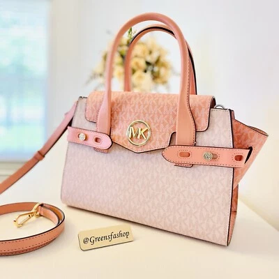 Michael Kors Purse Carmen Medium Flap Satchel shoulder bag sherbert new - Image 1 of 4