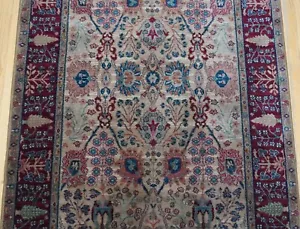 4'3"x6' Authentic Karastan Samovar 901 Persiann Vase Tea-wash Wool American Rug - Picture 1 of 16