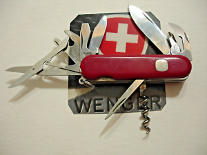 Rare Retired Wenger 85mm Nomad Multi-Function Swiss Army Knife with Lanyard SAK