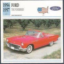 EDITO-SERVICE S A 1991 CLASSIC CARS-1954-1957-FORD THUNDERBIRD