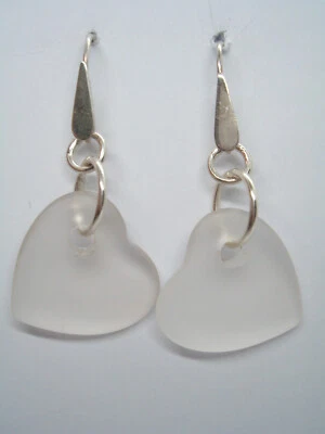 Orecchini pendenti con Cuore in Quarzo naturale e ARGENTO 925 - pietra dura - - Immagine 1 di 4