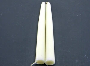 Lot 2 x 8 in Price's Venetian White Candles 5 hours approx. burning time - Picture 1 of 6