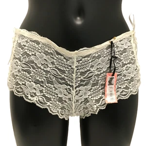 Pantalones cortos de encaje marfil Valbonne Reino Unido 18 - 20 euros 50 - 52 pantalones cortos transparentes - Imagen 1 de 5