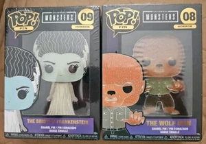 Funko POP! Horror Emaille Pin Universal Monsters - THE WOLF MAN 08 & BRIDE OF 09 - Bild 1 von 5
