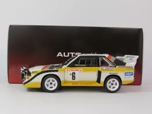 Autoart Audi Quattro S1 #6 Mikkola Rally Monte Carlo 1986 1/18 88602 - Foto 1 di 7