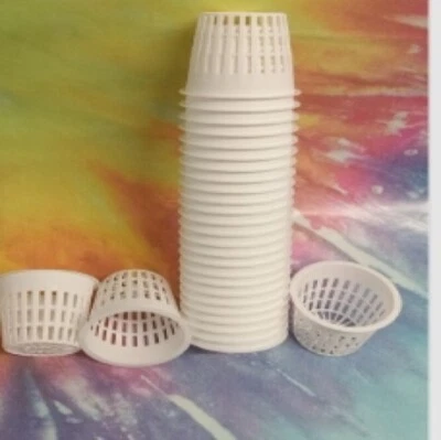 KIT DE CULTIVO HIDROPÓNICO DE ALTA RESISTENCIA 3" NETO POT CUP 15 BLANCO ENVÍO RÁPIDO AL DÍA SIGUIENTE Foto 1 de 4