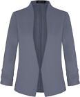 New Womens Mint Limit Casual, Office, Open Front Jacket Dark Grey M 12 (37"Bust)