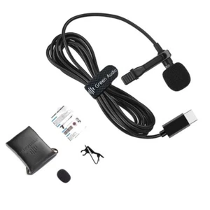 High Sensitivity USB C Lavalier Mic Condenser Microphone 360 Degree Clear Sound - Picture 1 of 8
