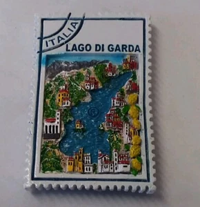 MAGNETE CALAMITA RESINA FRIGO SOUVENIR FRIDGE MAGNET LAGO DI GARDA LOMBARDIA - Imagen 1 de 1