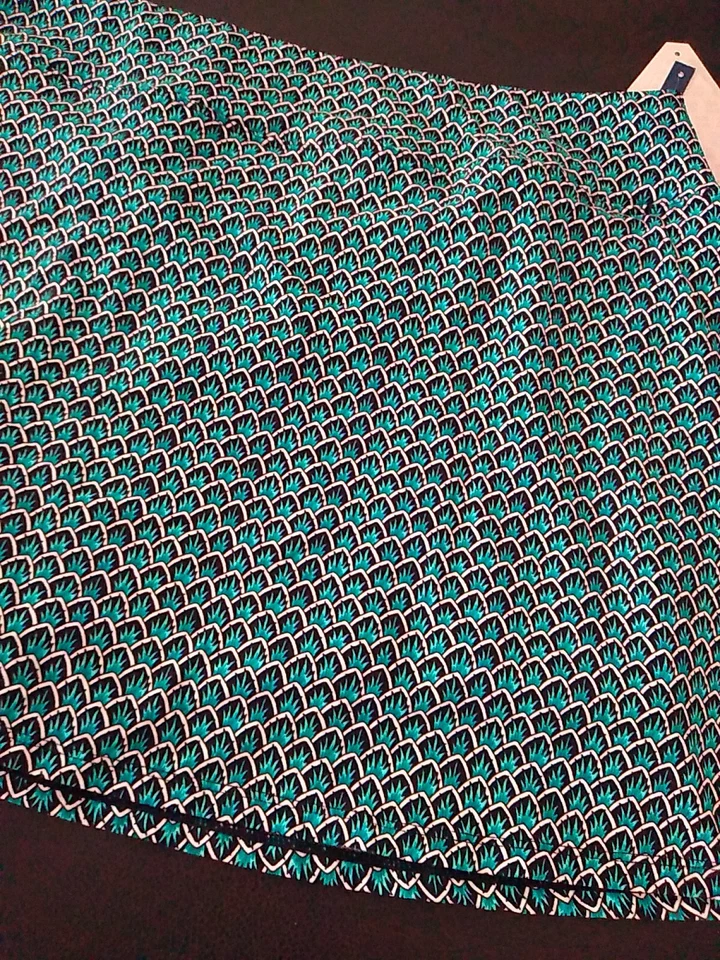 Falda corta de natación Beach House 24W negra azul cremallera bolsillo piscina playa Foto 1 de 4