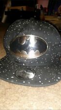 Batman Metal Emblem Splatter Galaxy Snapback DC Comic Hat