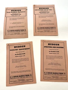 H.D. Hudson Manufacturing Brochure Poultry Barn Sprayers Farm Dealers 1947 LOT 4 - Picture 1 of 8