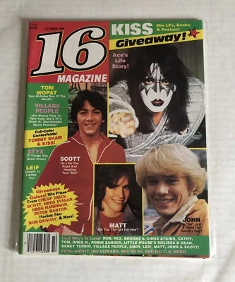 1980 October 16 Teen Magazine KISS Ace Frehley Andy Gibb Rob Lowe - Image 1 of 4