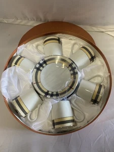 Set Kaffee Türkisch -Arabisch 90cc Rund L Form Henkeltasse & Untertasse Set Porzellan - Bild 1 von 8