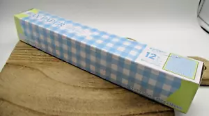 2024 Blue colorful pattern Wax Paper 250mm 218mm 12pcs - Picture 1 of 2