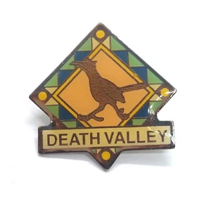 Prendedor Death Valley California Roadrunner solapa esmalte recuerdo coleccionable - Imagen 1 de 3