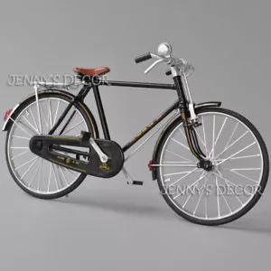 Modelo de bicicleta de juguete modelo diecast escala 1:6 retro urbano bicicleta de ciudad miniatura réplica - Imagen 1 de 5